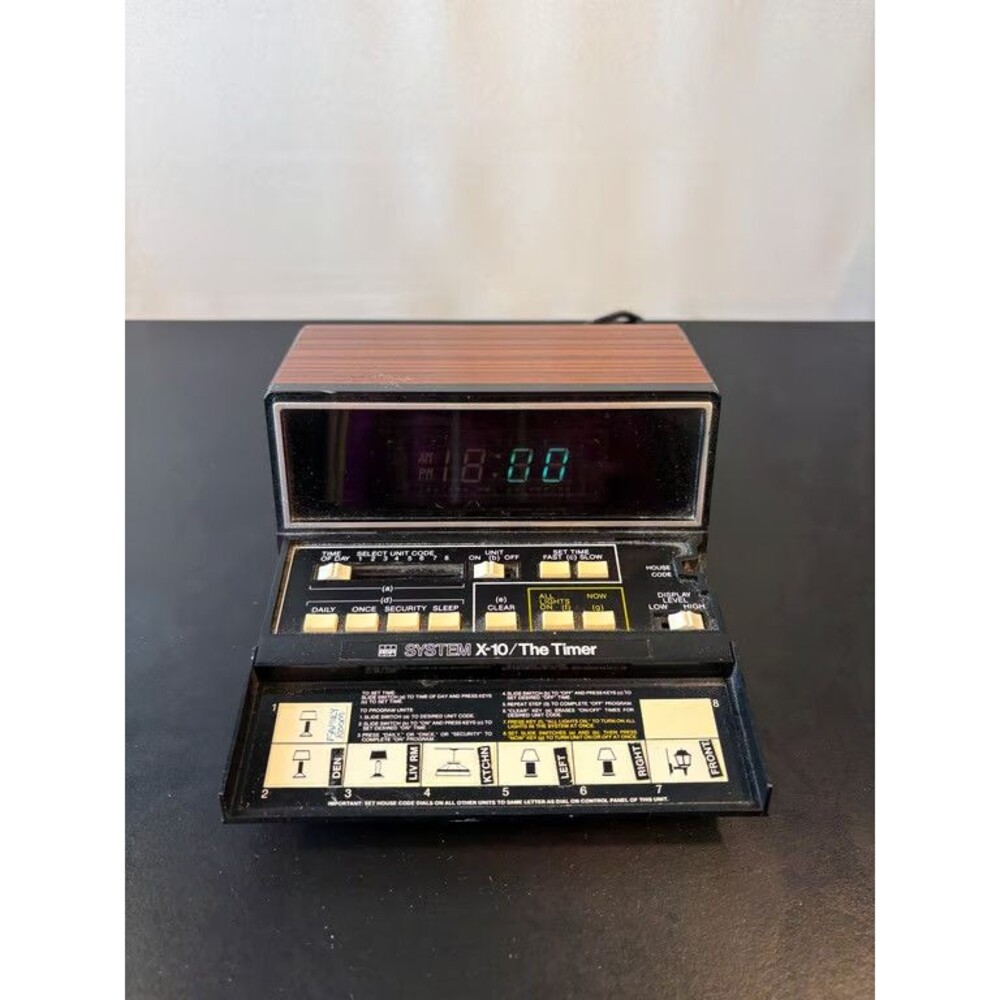 BSR System X-10 The Timer Home Automation Controller Vintage Woodgrain